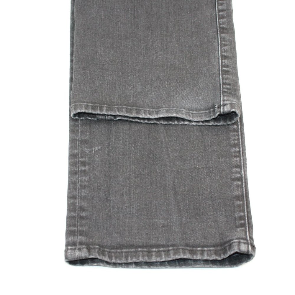 Lucky Brand 37 X 33 Athletic Fit Black Flex Straight Leg Distressed Denim Jeans - Picture 10 of 11